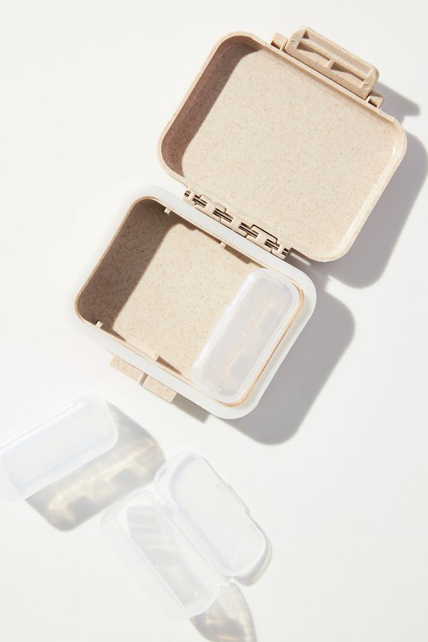 Slide View: 1: Multitasky Mini Travel Pill Organizer Box