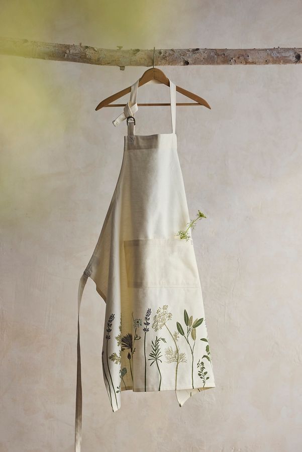 Slide View: 1: Garden Herbs Cotton Apron