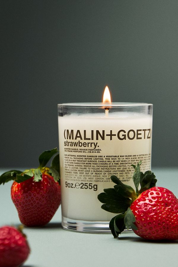 Slide View: 1: MALIN+GOETZ Strawberry Boxed Candle