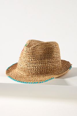 Lola Hats Raffia Fedora