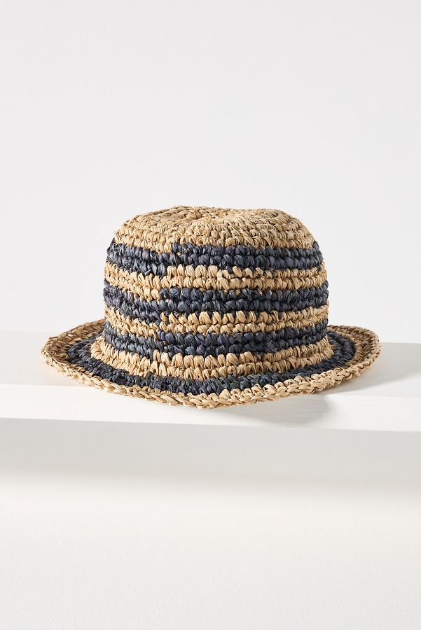 Slide View: 2: Friends of Friends Hat Co Bingin Raffia Bucket Hat