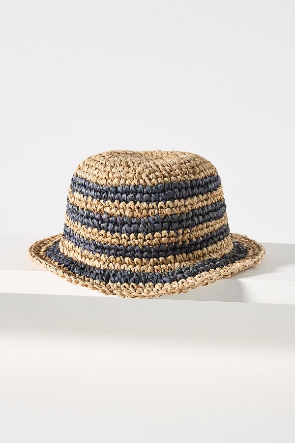 Slide View: 1: Friends of Friends Hat Co Bingin Raffia Bucket Hat