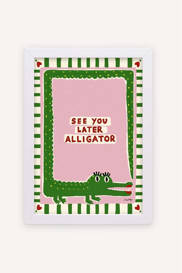 Slide View: 1: See You Later Alligator Wall Art