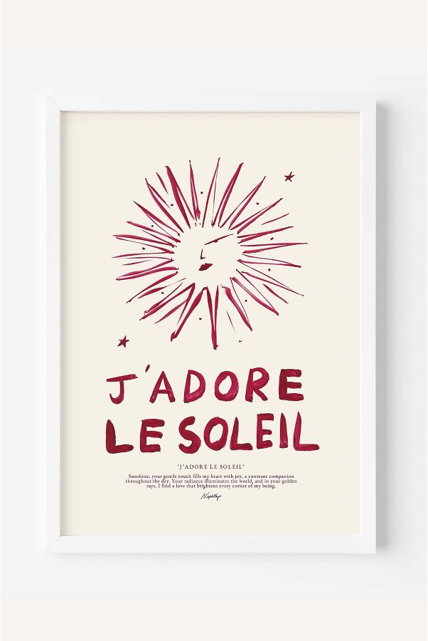 Slide View: 1: J'adore Le Soleil Wall Art