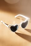 Thumbnail View 1: Untamed Petals Bride-To-Be Heart Sunglasses