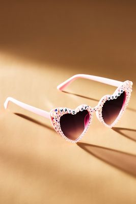 Untamed Petals Maid of Honor Heart Sunglasses