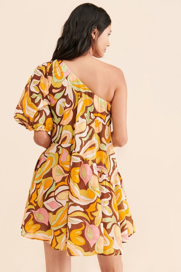 Slide View: 2: Devotion Vithouri One Shoulder Mini Dress