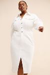 Thumbnail View 4: Eloquii White Denim Midi Dress