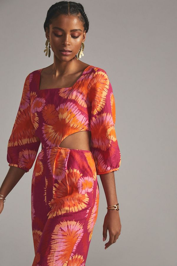 Slide View: 3: FARM Rio Tie-Back Printed Jumpsuit