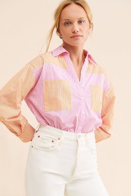 RAHI Lizzy Colorblock Buttondown