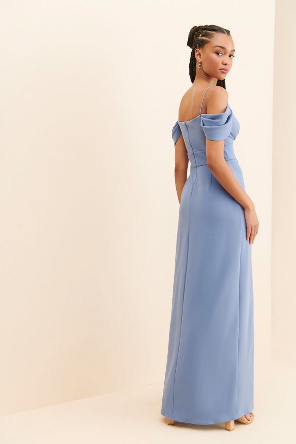 Slide View: 2: Sachin & Babi Brittany Off-The-Shoulder Gown