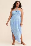 Thumbnail View 1: Eloquii Halter Printed Maxi Dress