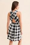 Thumbnail View 2: Verb by Pallavi Singhee Halter Embroidered Gingham Dress