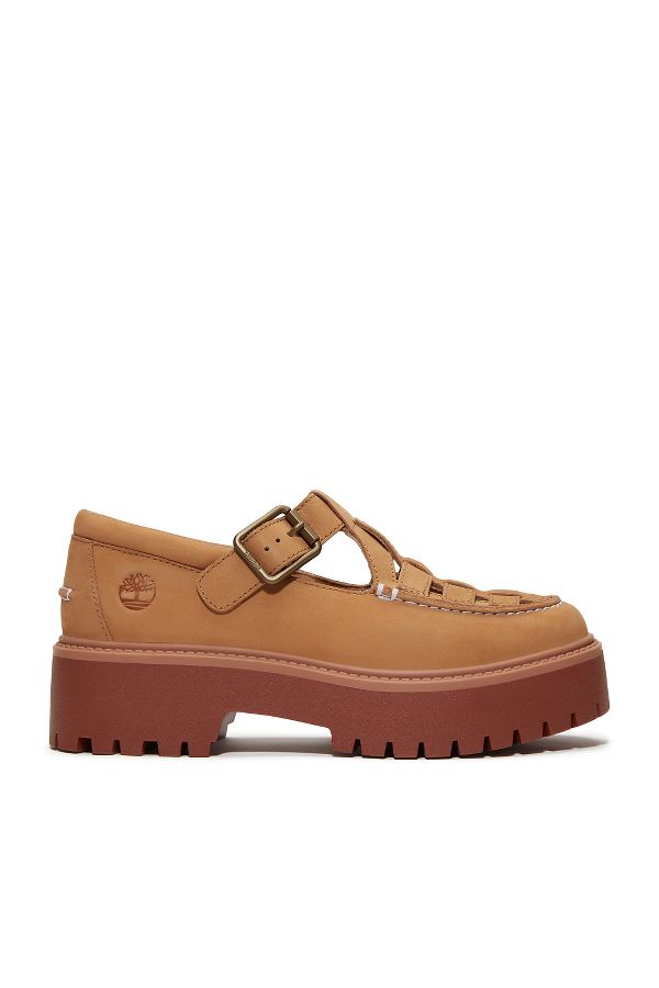 Slide View: 1: Timberland Stone Street Buckle Flats