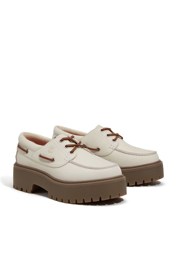 Slide View: 2: Timberland Stone Street Boat Shoe Flats