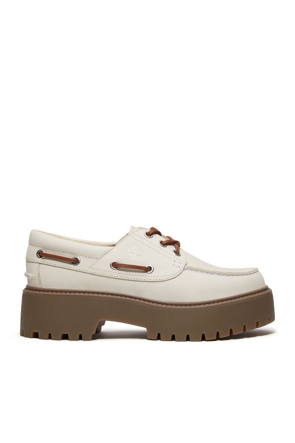 Slide View: 1: Timberland Stone Street Boat Shoe Flats