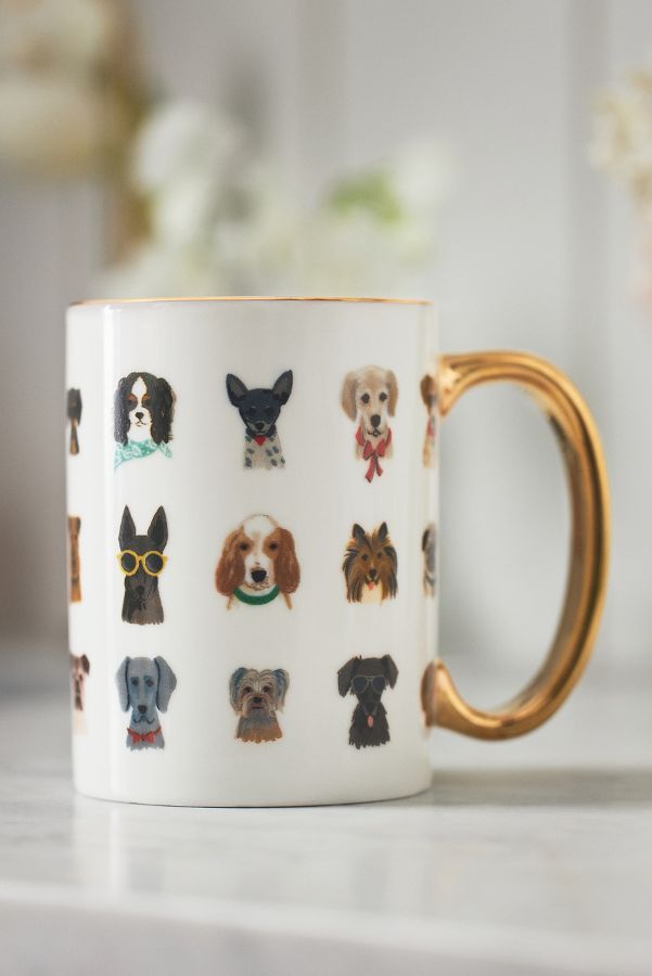 Slide View: 2: Rifle Paper Co. Porcelain Hot Dogs Mug