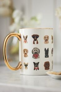 Slide View: 1: Rifle Paper Co. Porcelain Hot Dogs Mug