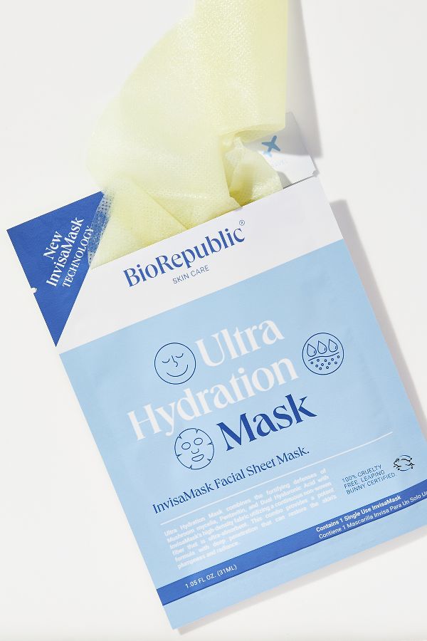 Slide View: 1: BioRepublic SkinCare Ultra Hydration InvisaMask 6-Pack Set