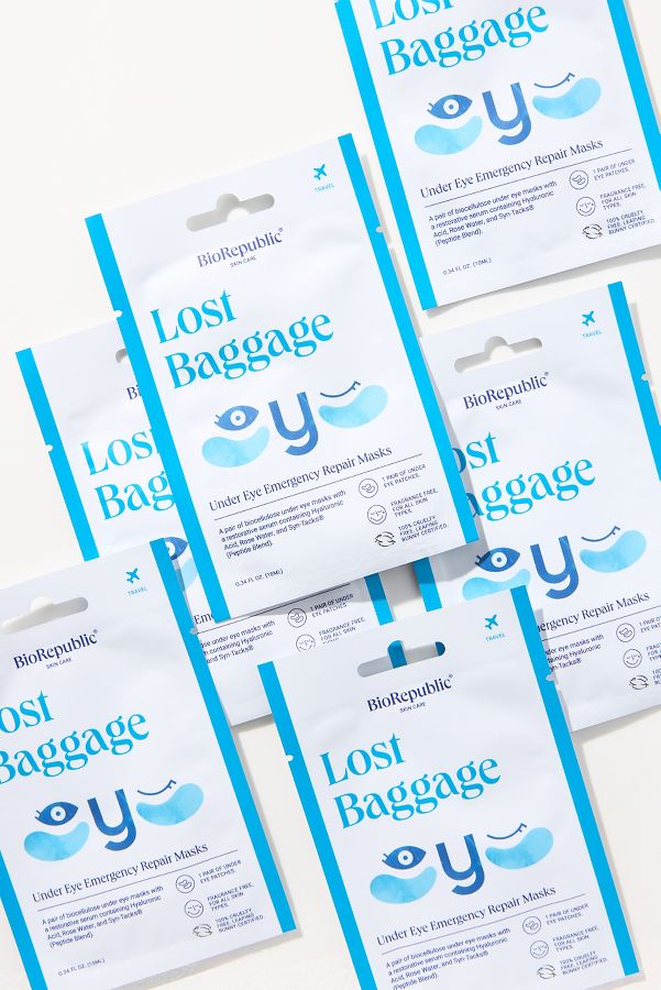 Slide View: 2: BioRepublic SkinCare Lost Baggage Under Eye Repair Mask 6-Pack Set