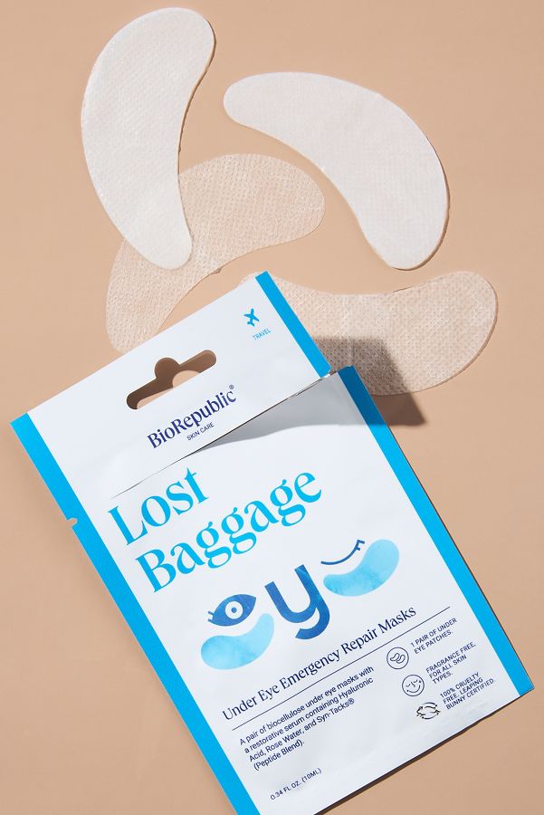 Slide View: 1: BioRepublic SkinCare Lost Baggage Under Eye Repair Mask 6-Pack Set