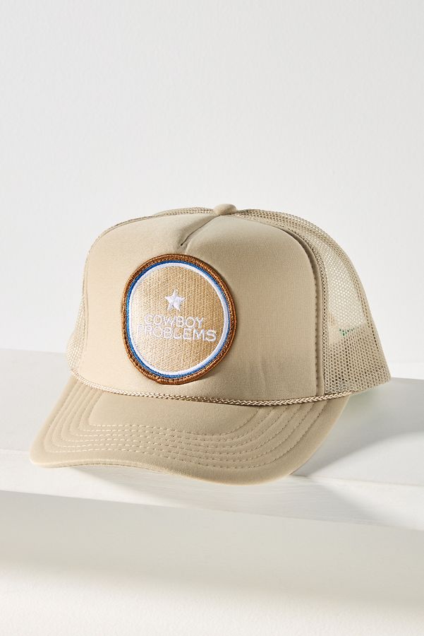 Slide View: 1: Friday Feelin Cowboy Problems Trucker Hat