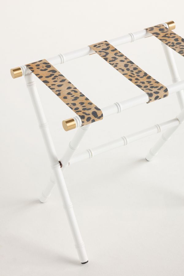 Slide View: 3: Painted Wood Luggage Rack