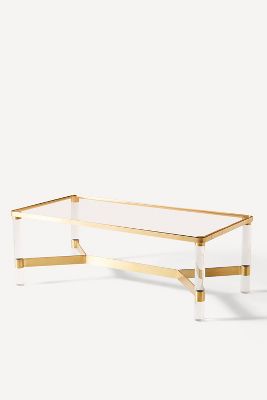 Oscarine Lucite Coffee Table Rectangle Anthropologie