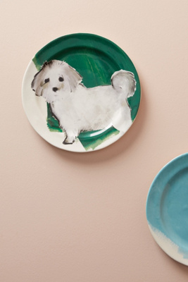 anthropologie dog plates