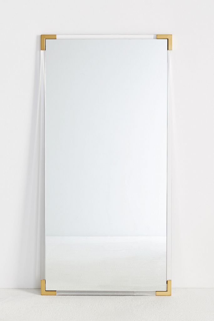 Standing BrassCapped Mirror Anthropologie