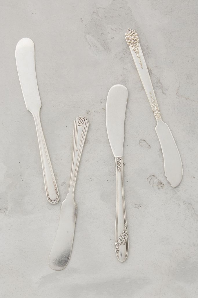 Silvered Butter Knives, Set of 4 Anthropologie