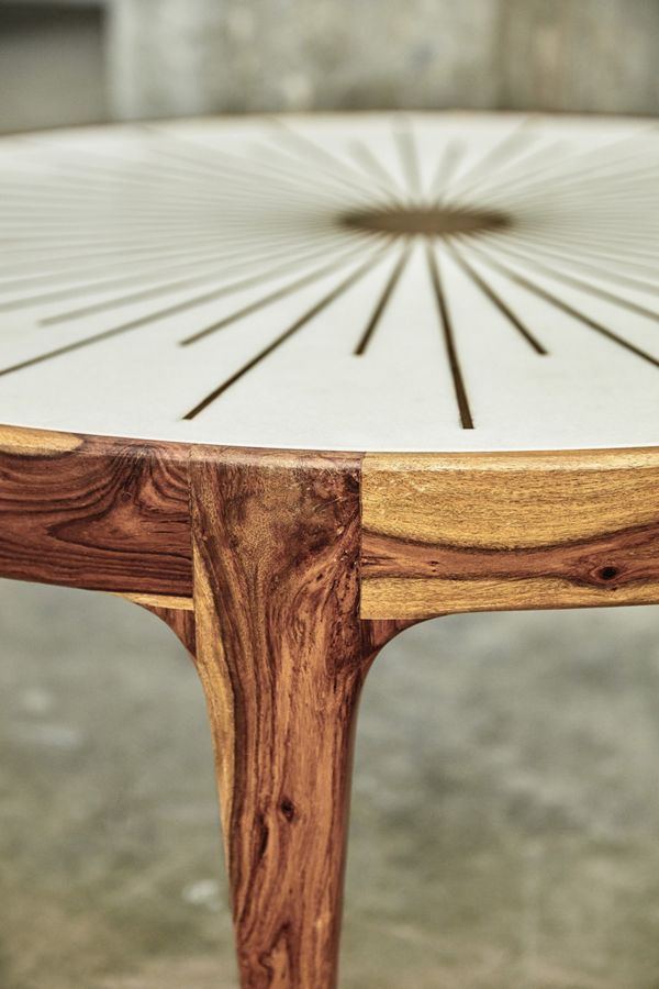 Brass Starburst Round Coffee Table | Anthropologie