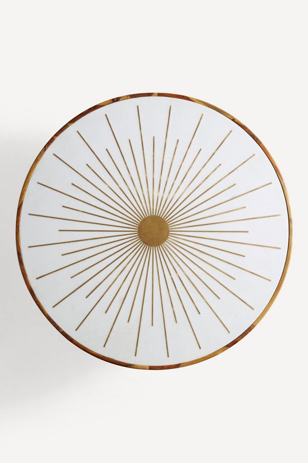Brass Starburst Round Coffee Table Anthropologie