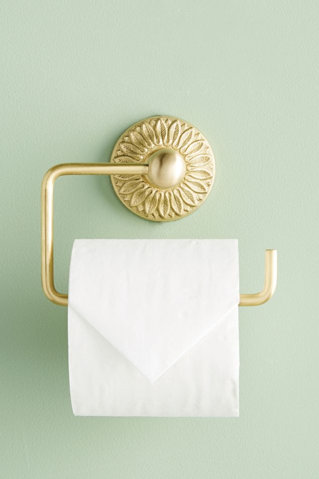 Floral Imprint Toilet Paper Holder Anthropologie