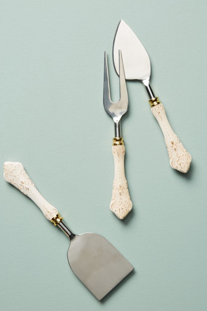 Goldenrod Cheese Knives, Set of 3 Anthropologie