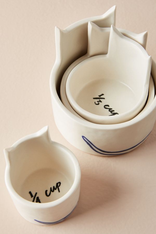 Kaye Blegvad Cat Measuring Cups Anthropologie UK