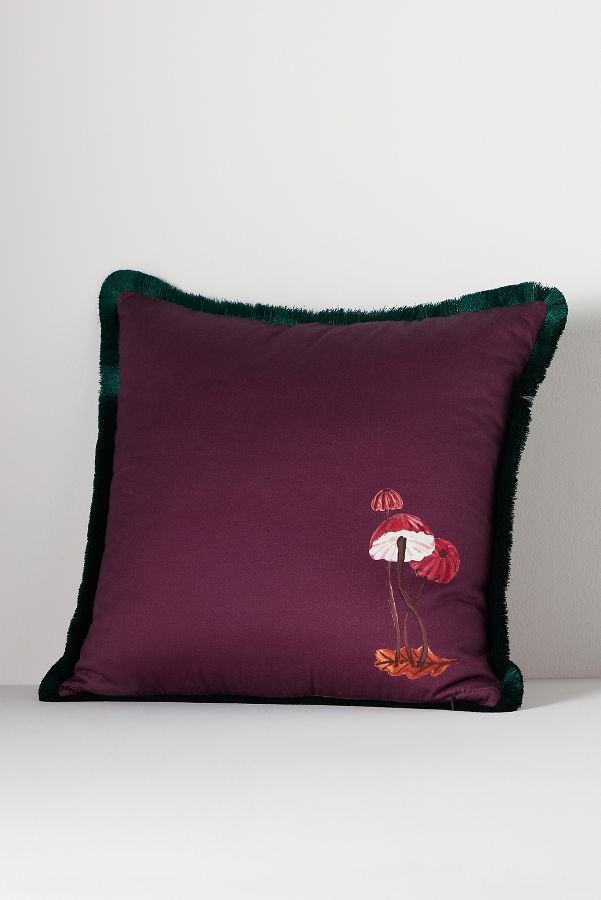 Slide View: 3: Nathalie Lete Marais Embroidered Sateen Pillow