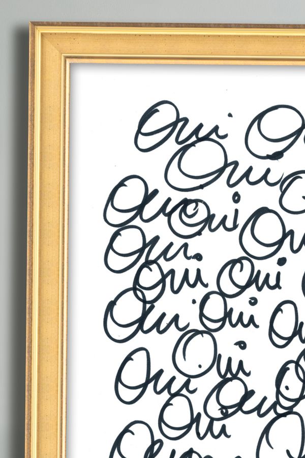 Slide View: 2: Oui Wall Art