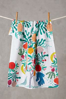 Fruit Tree Dish Towel Anthropologie   B41754656 095 B