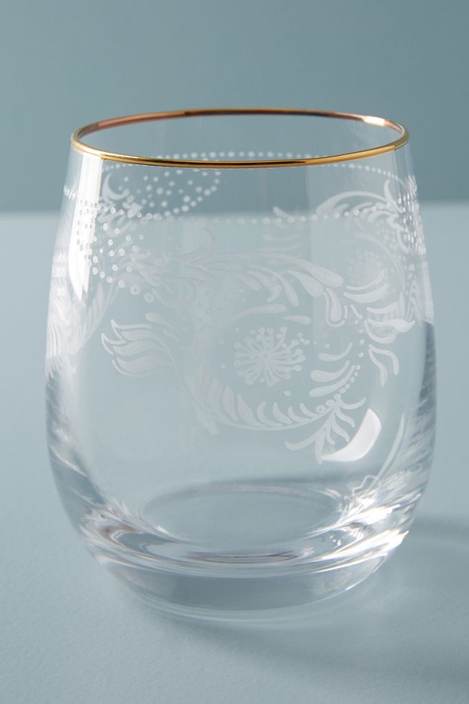 Sante Stemless Wine Glass Anthropologie