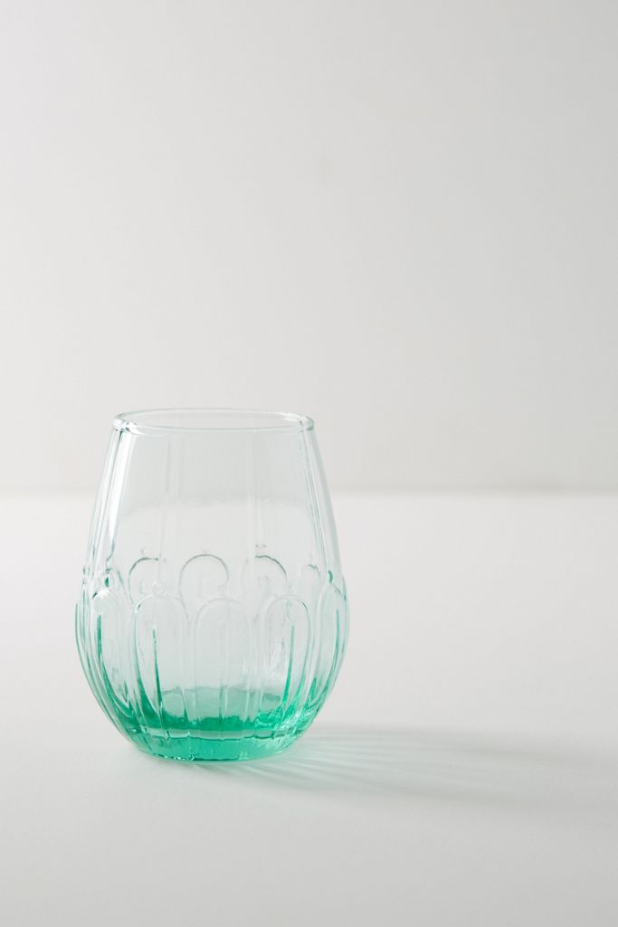 Dilaria Stemless Wine Glass Anthropologie