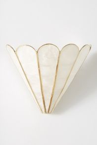 Slide View: 2: Madelyn Capiz Faceted Sconce