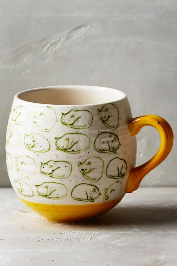 Cat Study Mug Anthropologie