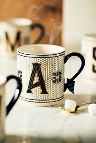 Vista de diapositivas: 7: Bistro Tiled Margot Monogram Mug