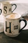 Thumbnail View 5: The Bistro Tile Stoneware Mug: Monogram Edition