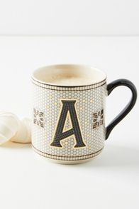 Vista de diapositivas: 3: Bistro Tiled Margot Monogram Mug