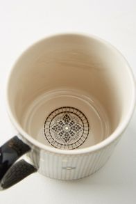 Slide View: 3: The Bistro Tile Stoneware Mug: Monogram Edition