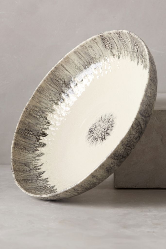 Marbled Ink Serving Bowl Anthropologie