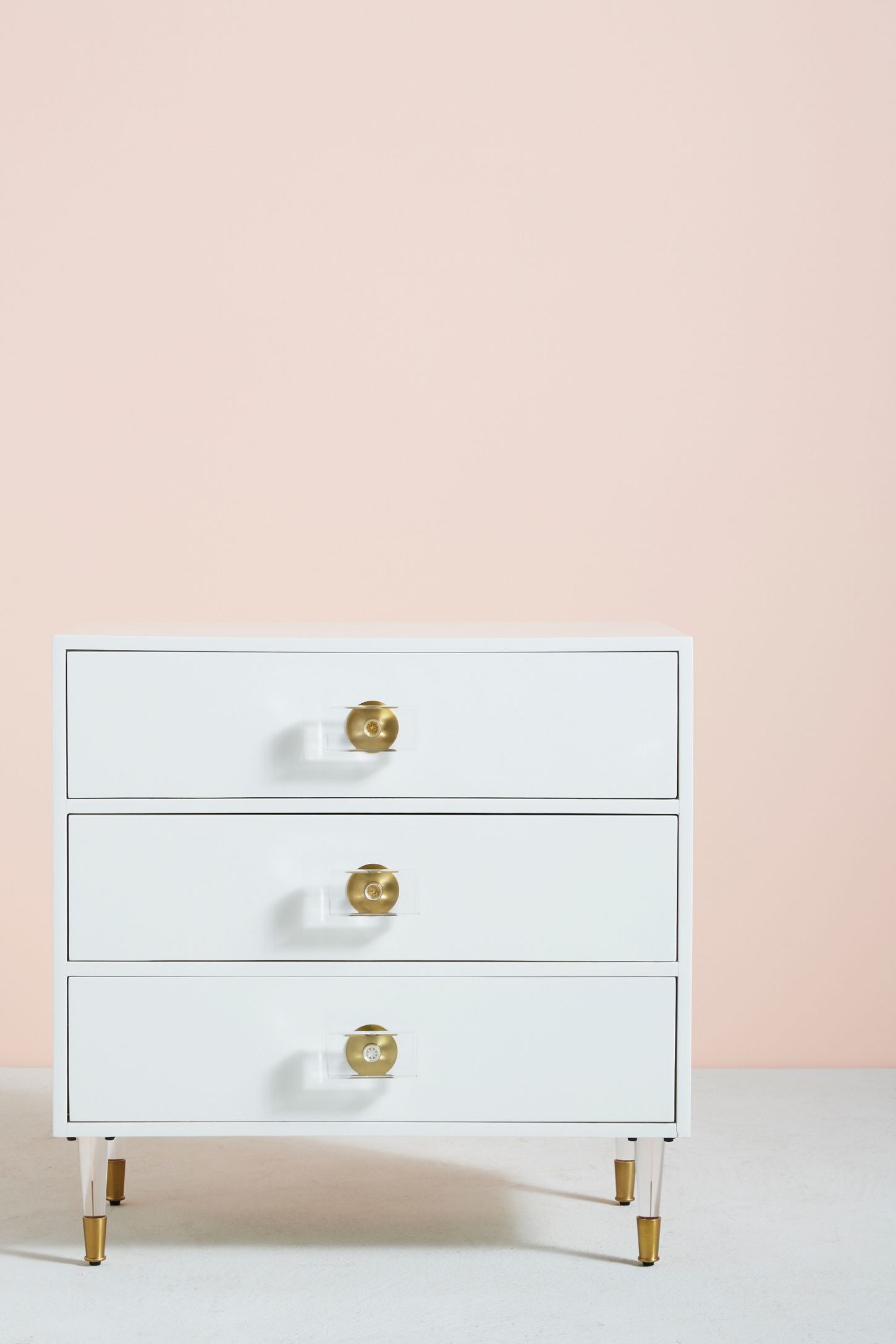 Lacquered Regency Three Drawer Dresser Anthropologie