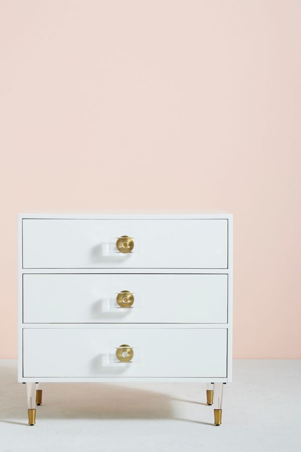 Lacquered Regency Three Drawer Dresser Anthropologie